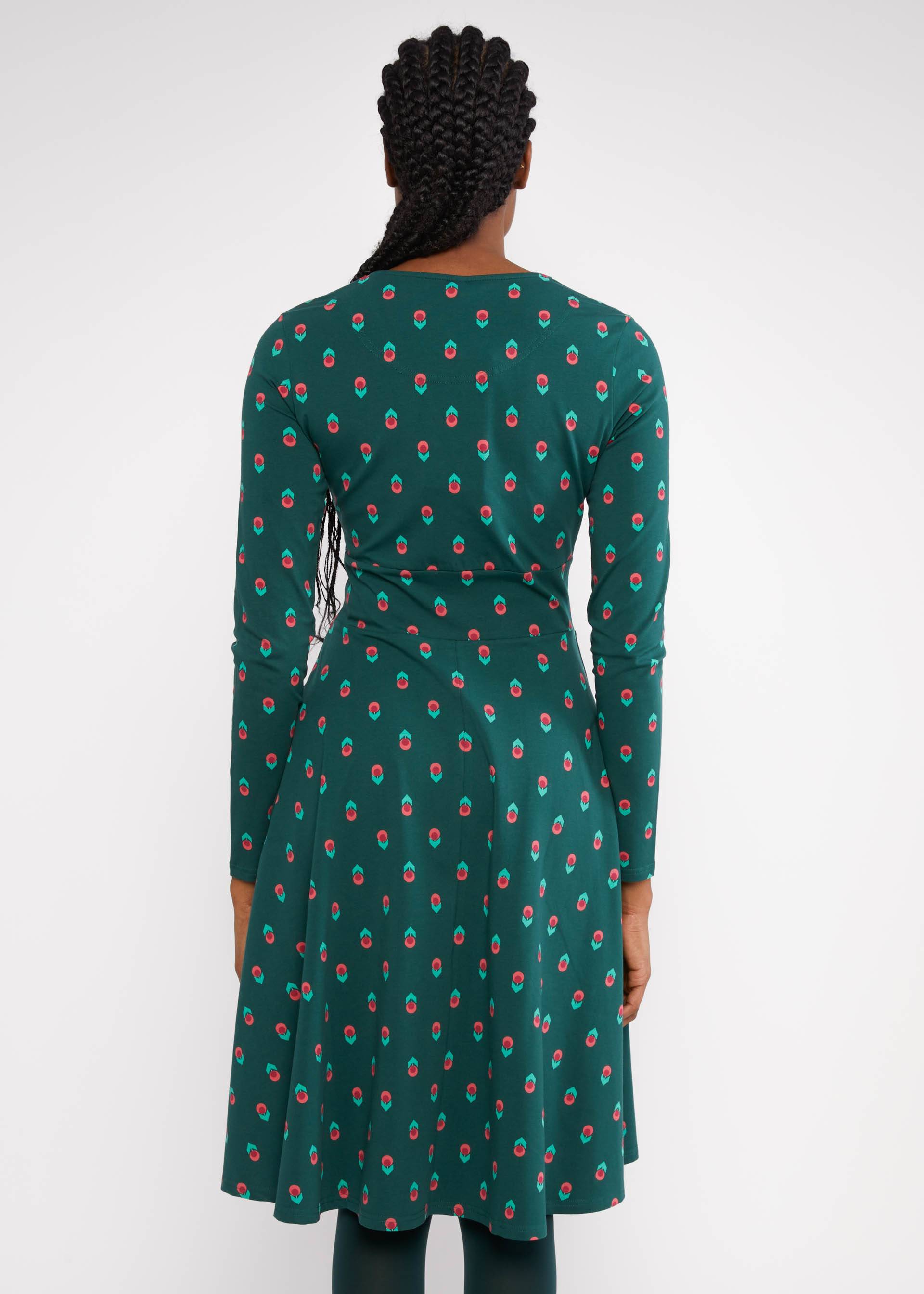 Blutsgeschwister Jerseykleid Shalala Tralala, Muster: mountain flower Blutsgeschwister Jerseykleid Shalala Tralala, Muster: mountain flower