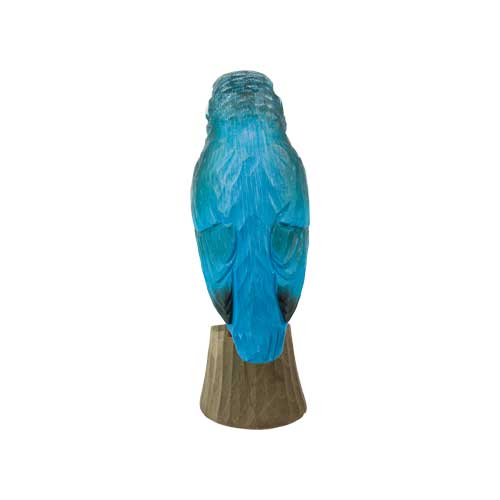 Vogel Eisvogel Lindenholz handgeschnitzt DecoBird