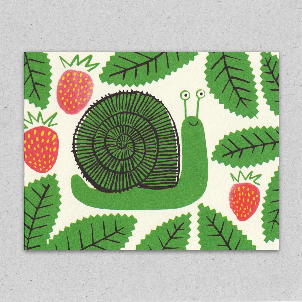 Kleine Doppelkarte "Schnecke" von  Lisa Jones Studio