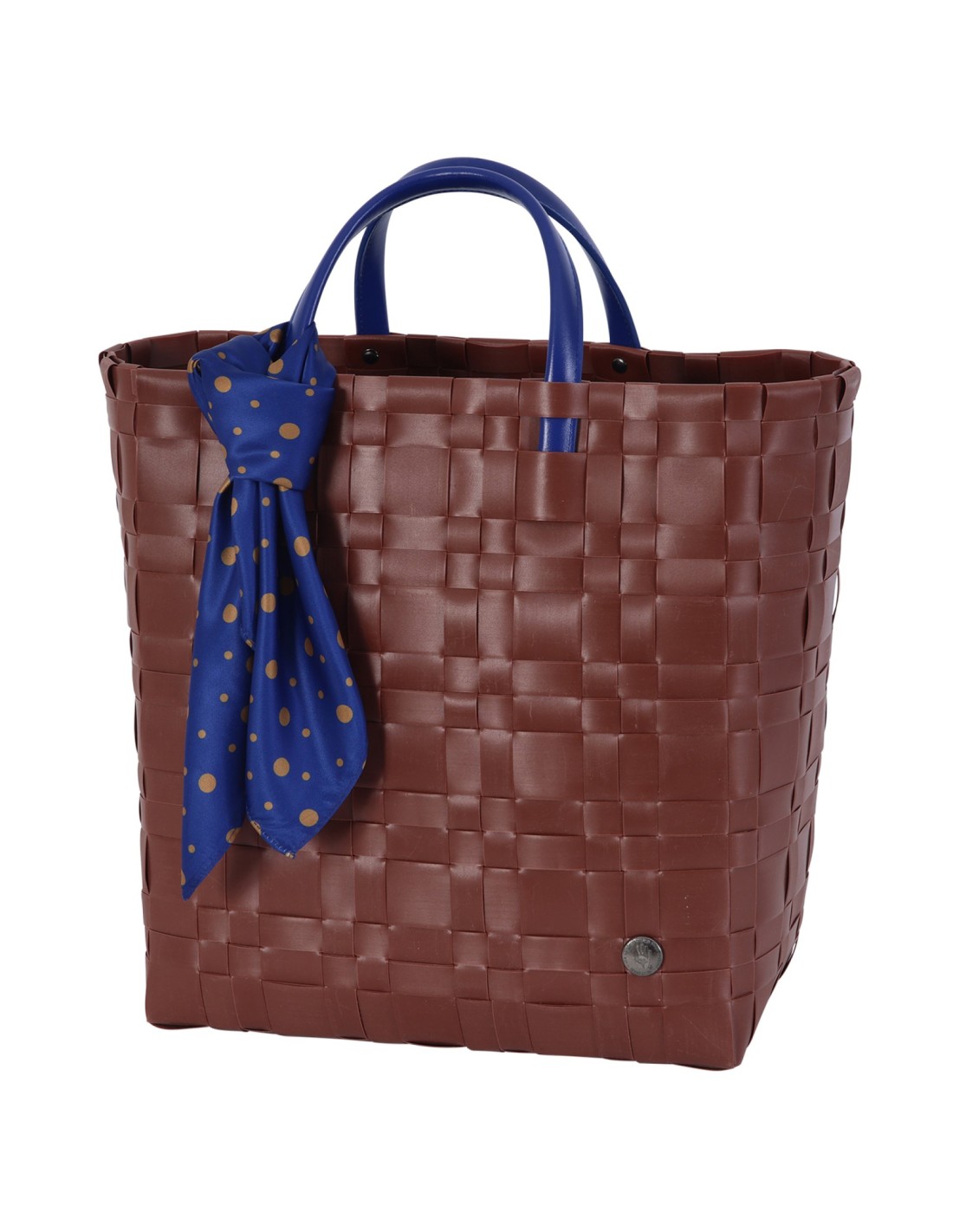 Handed By Bliss Shopper PU Griffe Innentasche und kleines Tuch, Farbe: autumn brown