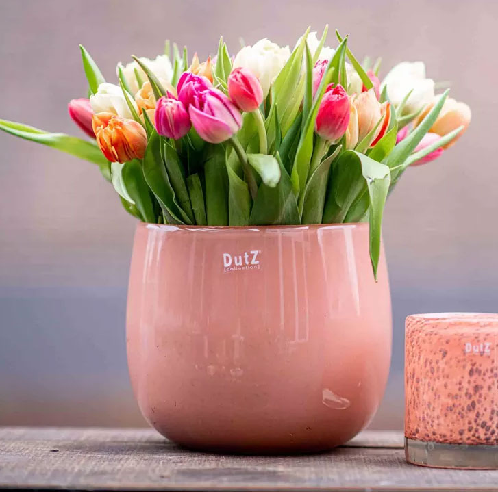 DUTZ  Glas POT - H18 D20 cm - APRICOT