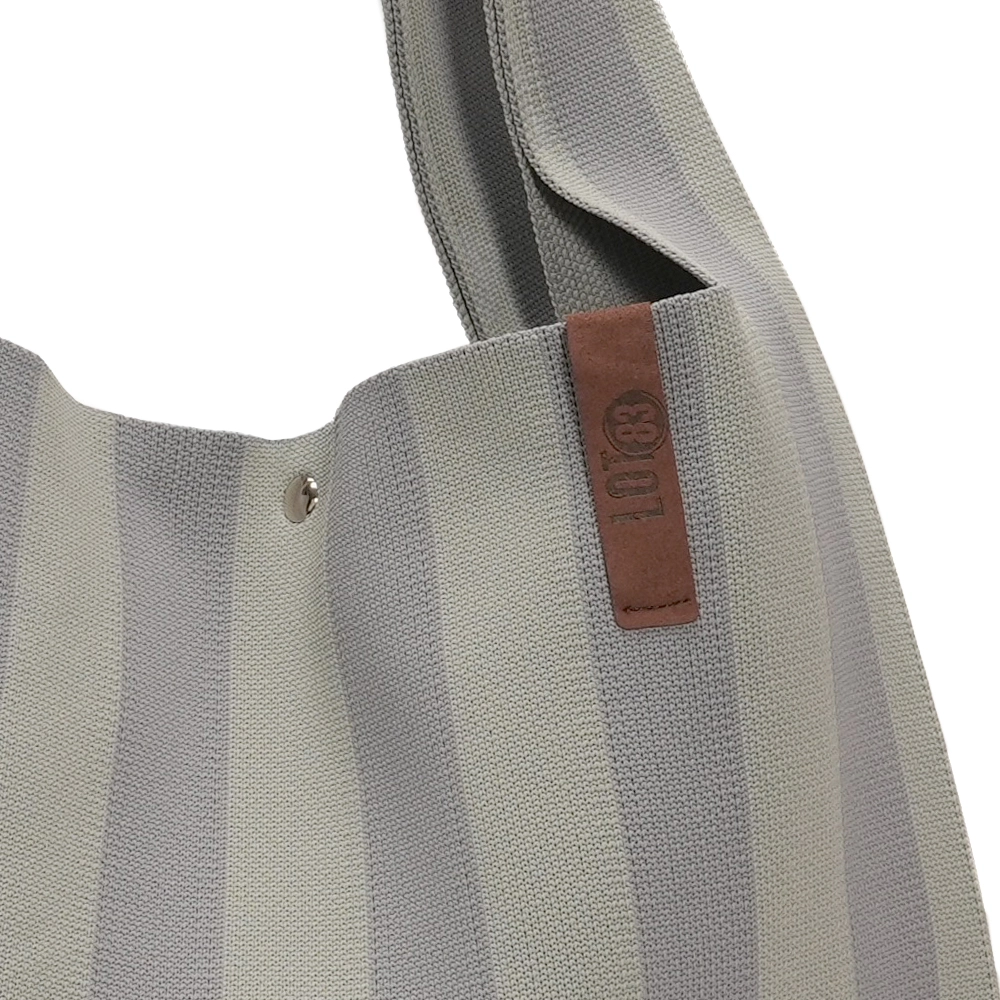 LOT83 Shopper Lois 63, Streifen Grau, ca.  45 x 35 cm