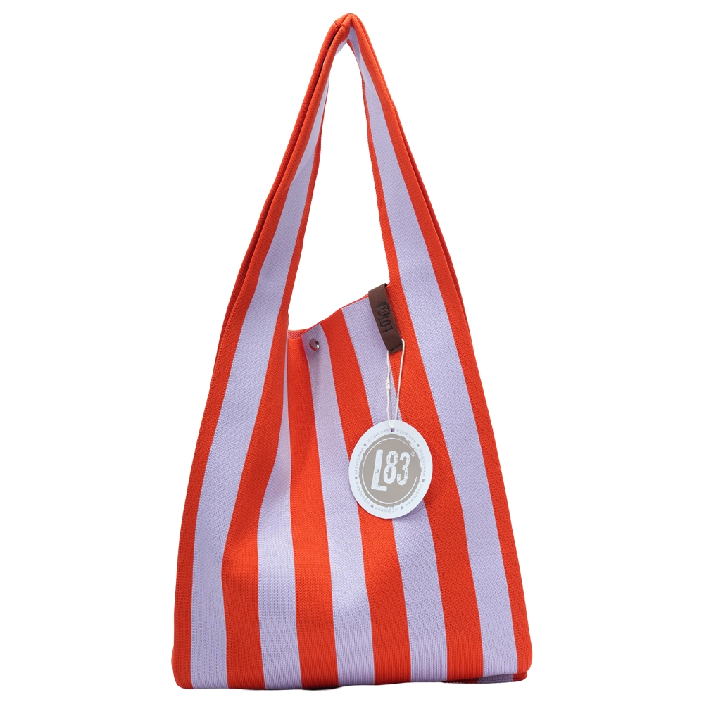 LOT83 Shopper Lois 05 Flieder-Orange, ca.  45 x 35 cm   