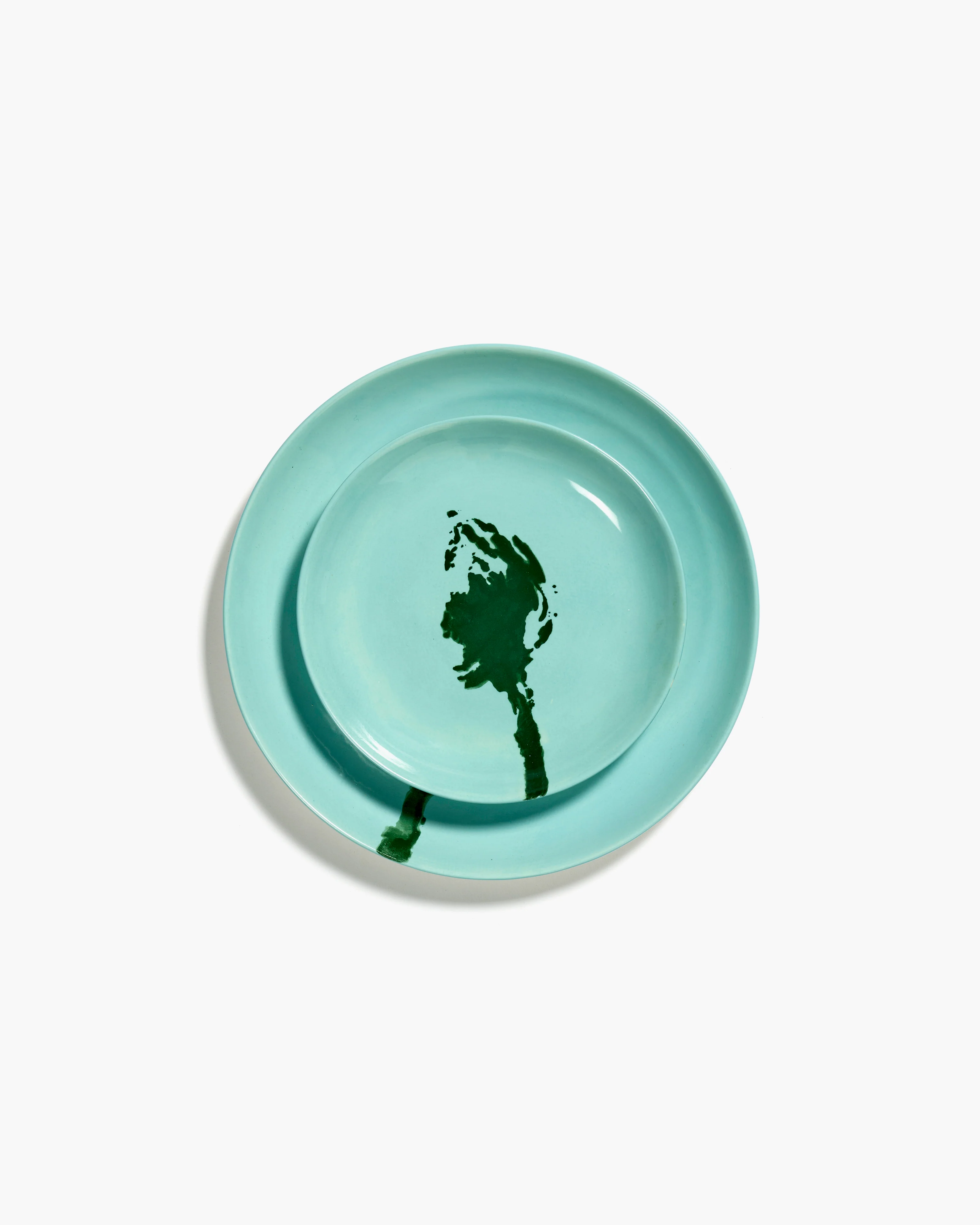 Ottolenghi Dessertteller azurblau - grüne Artischocke Feast, D. 16 cm 