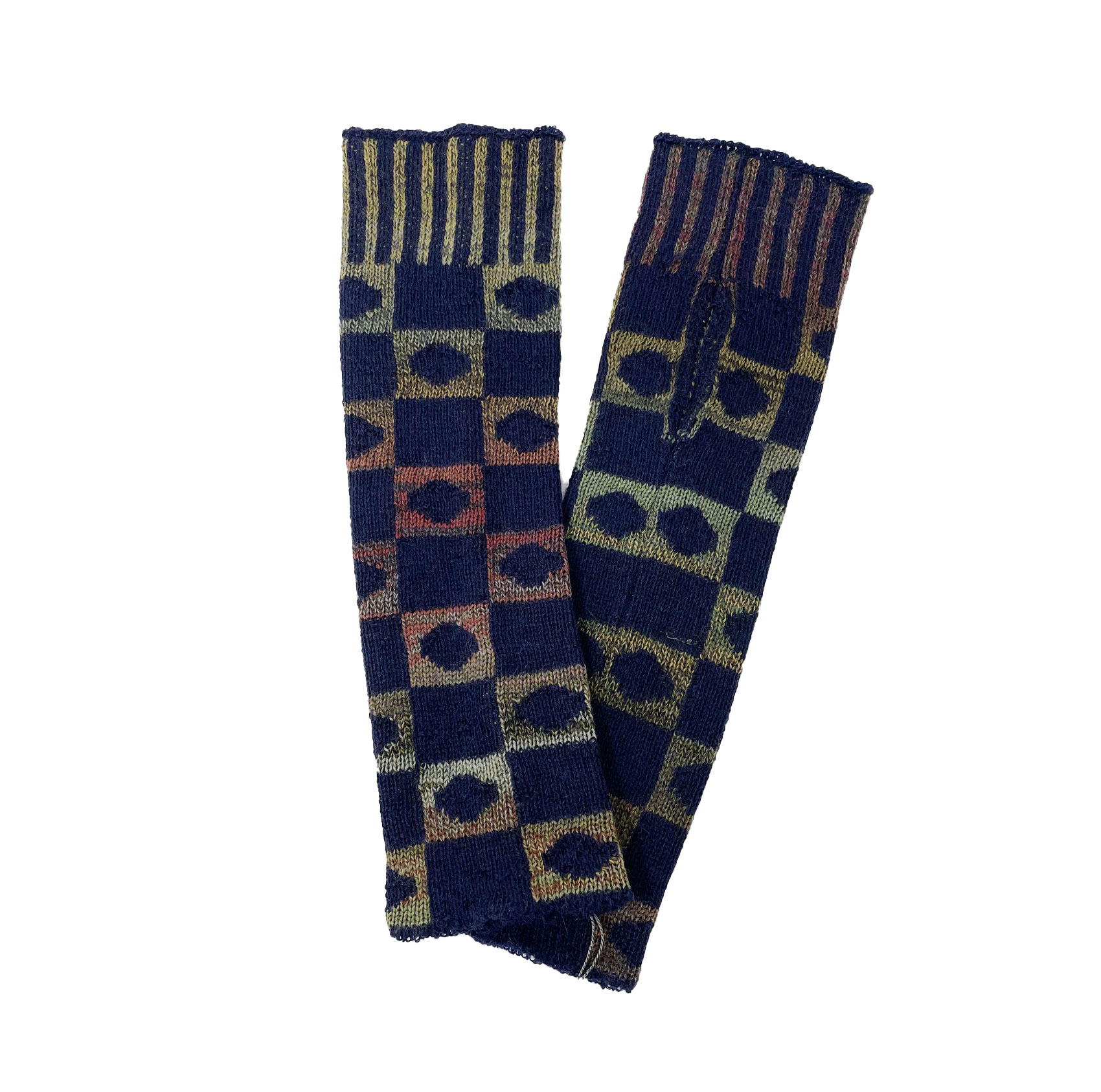 McKernan Handstulpen "QUINTO" NIGHT CREATURES, ca. 27 x 8 cm, 50 % Wolle, 50 % Alpaka, Pulswärmer