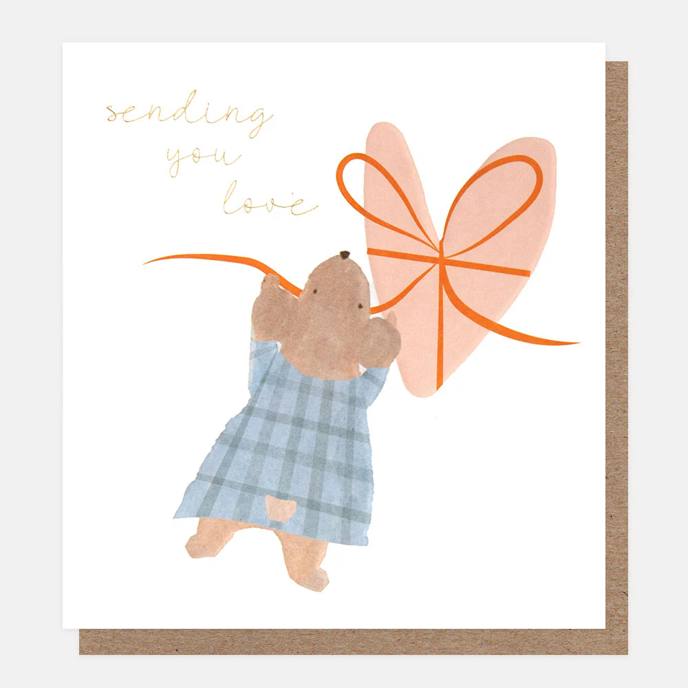 Caroline Gardner„Maus & Herz – Ich sende dir Liebe“, TNY007, Mouse & Heart Sending You Love Card