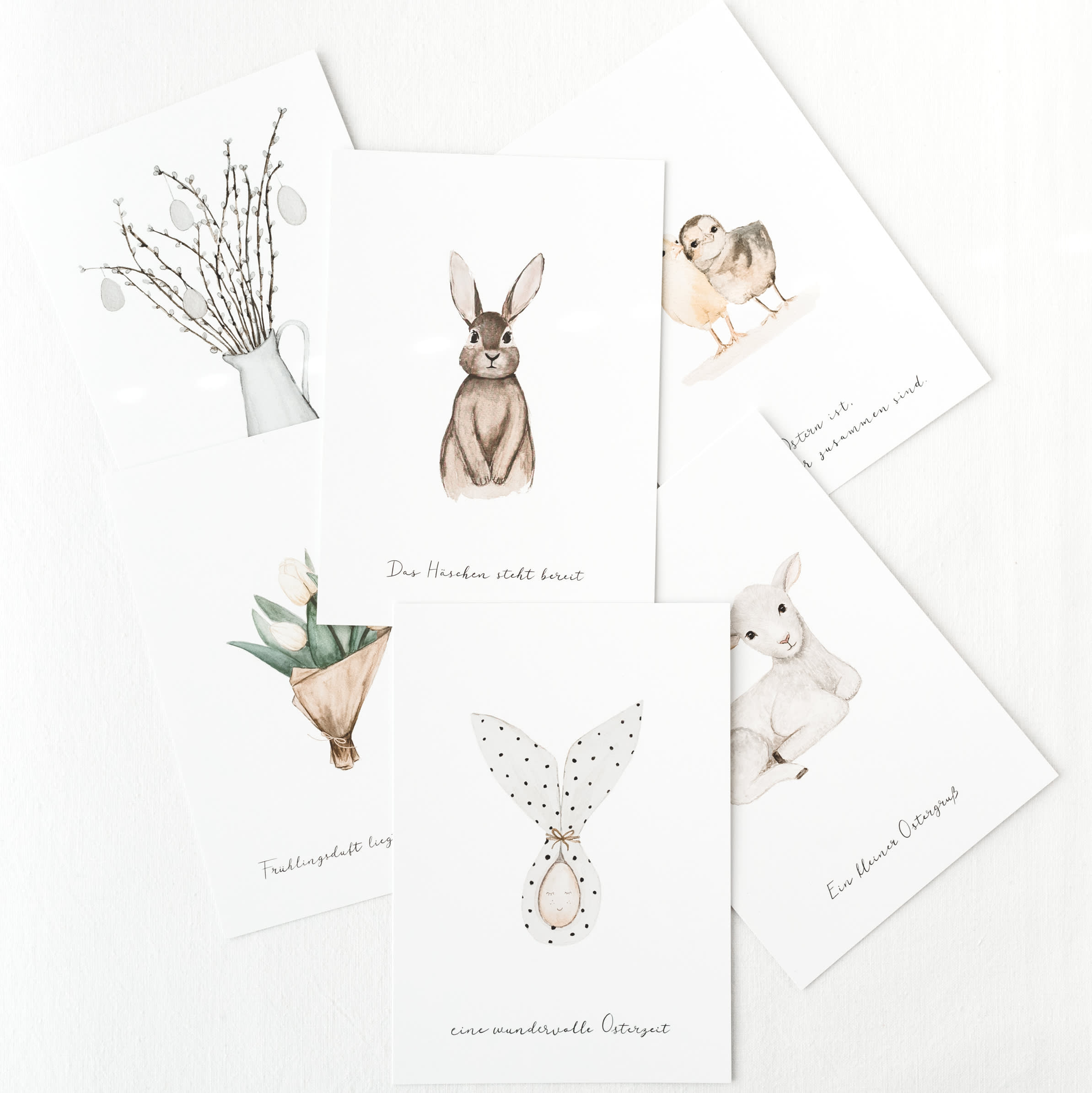 Eulenschnitt Postkarte Ostern " eine wundervolle Osterzeit"