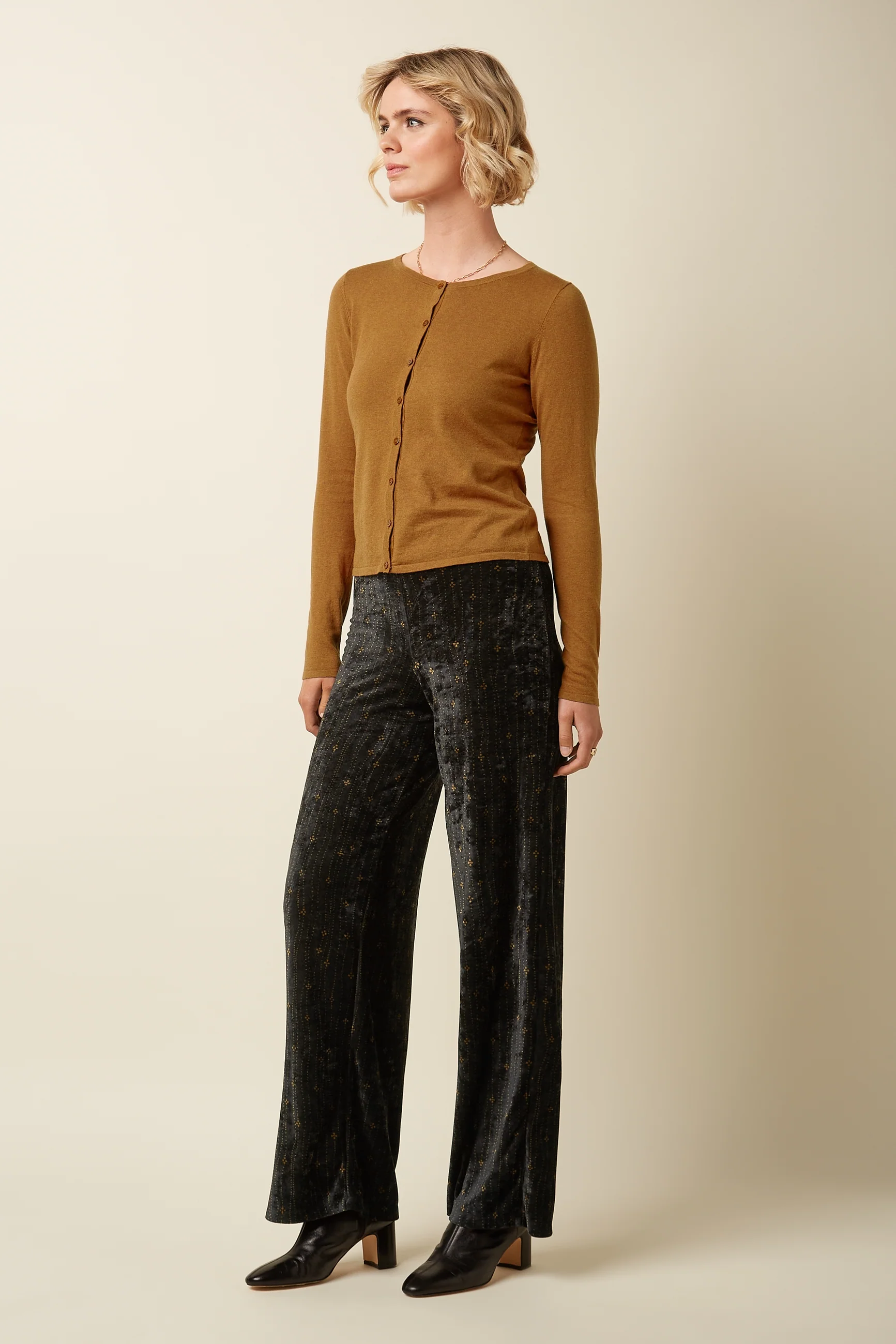 King Louie Cardi Roundneck Cocoon, Farbe Maple Orange - Cocoon