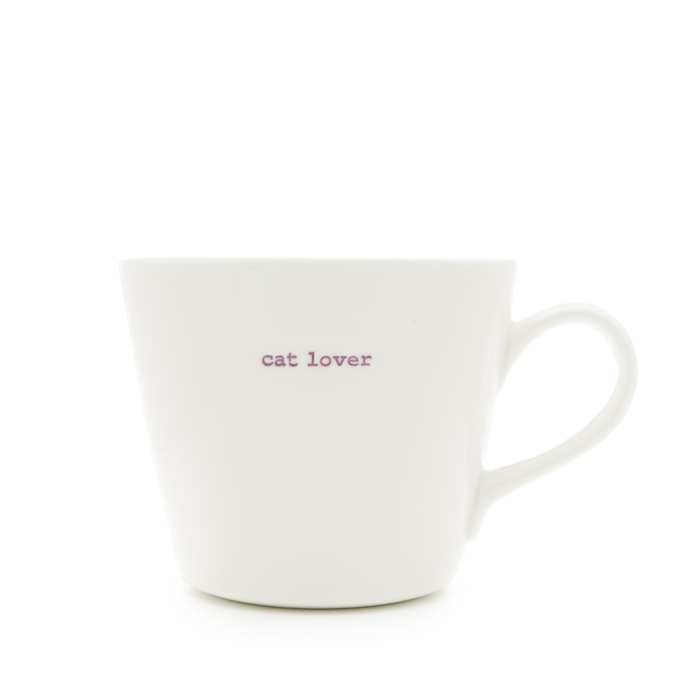 Keith Brymer Jones Bucket Mug "cat lover" Tasse 350ml   