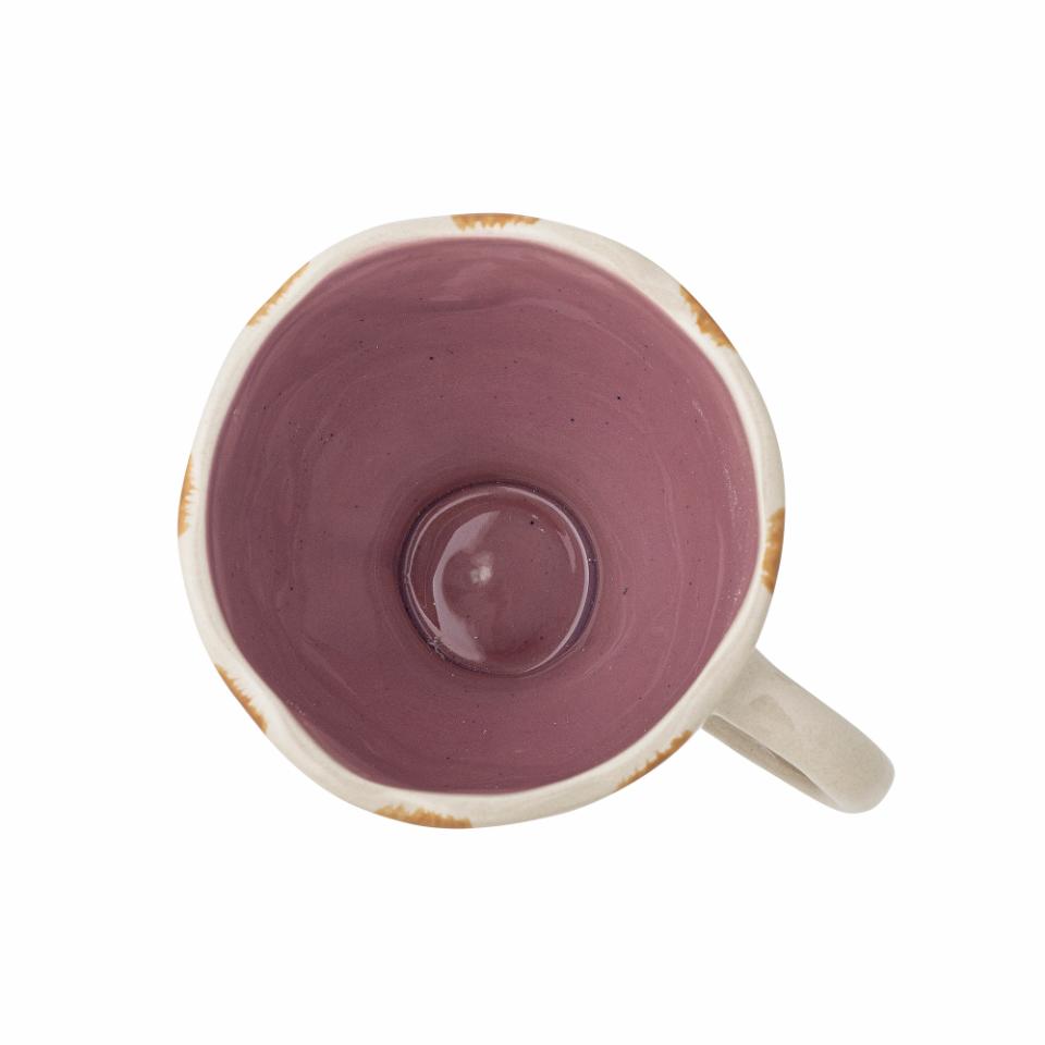 % Willa Tasse, Braun, Steingut von Bloomingville, D9xH5 cm, handbemalt  