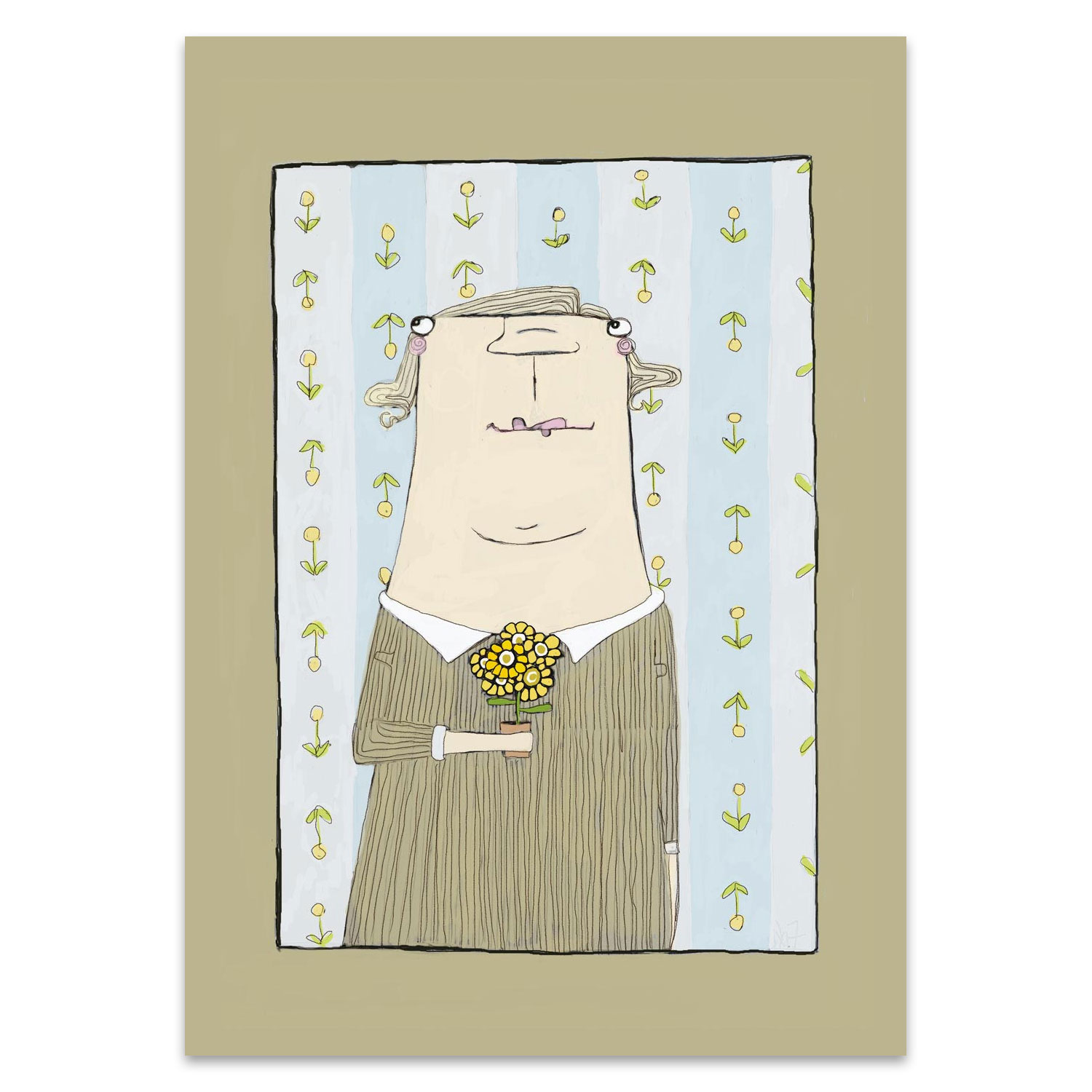 Postkarte kittiekatstudio "Fritzi" von kittiekatstudio
