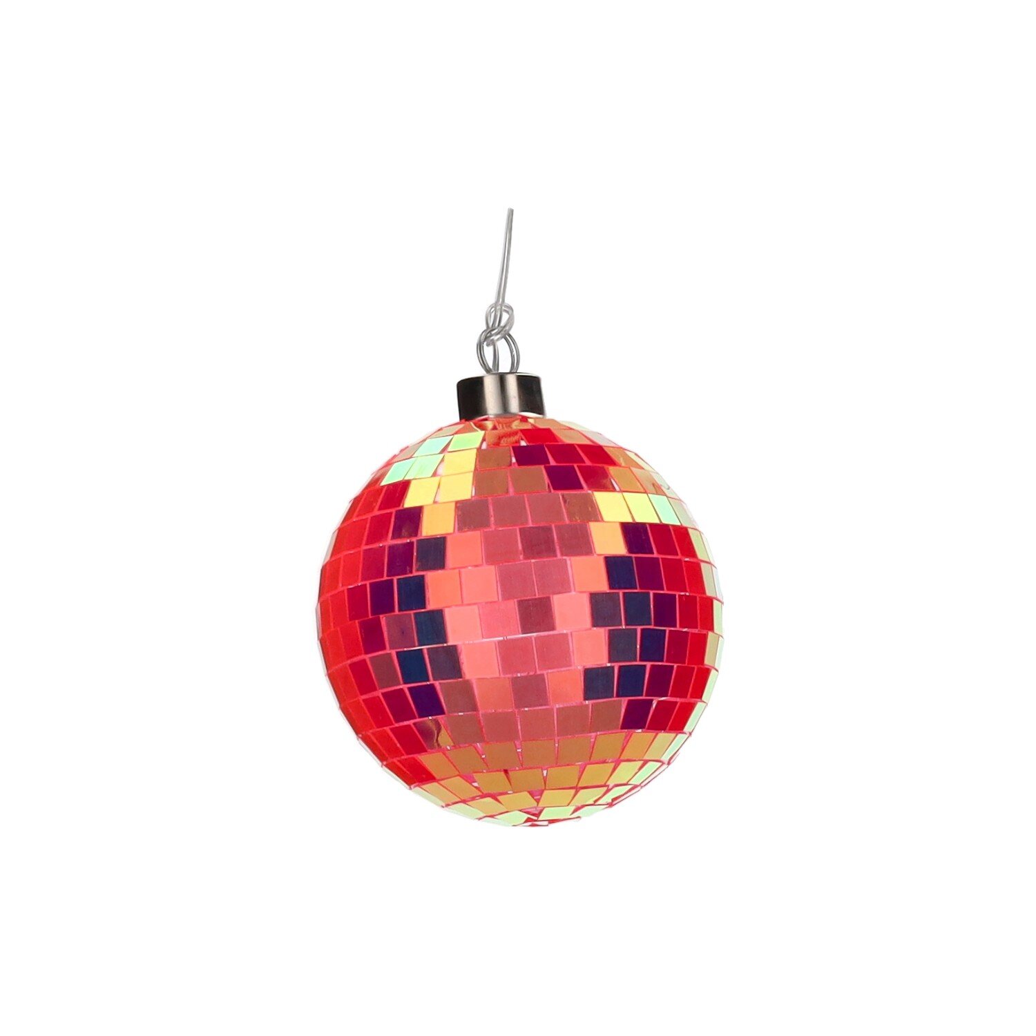 % Disco, LED-Kugel, 10cm, neon orange , Diskokugel