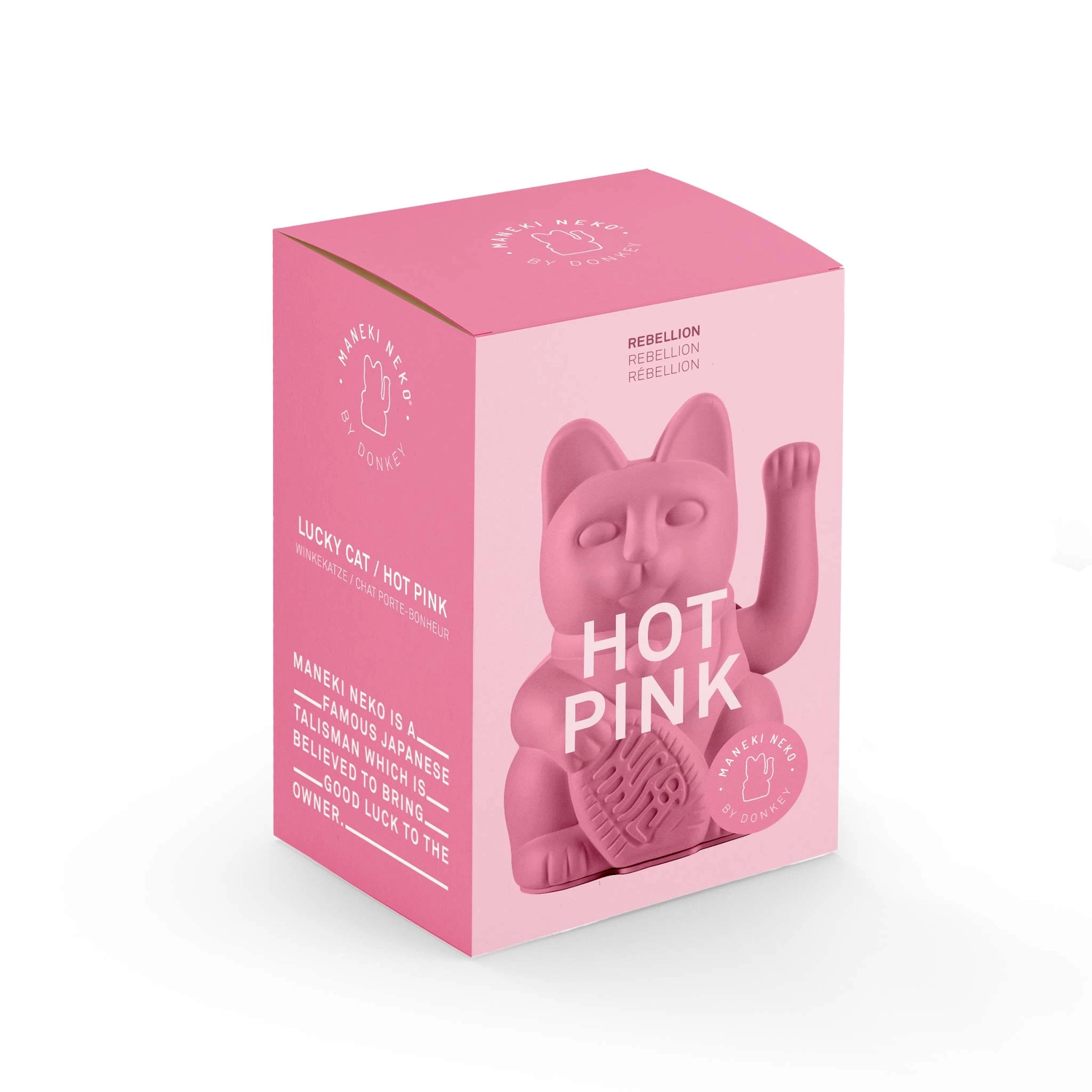 Lucky Cat / Hot Pink/ Winkekatze/Glückskatze von donkey products, Katze 