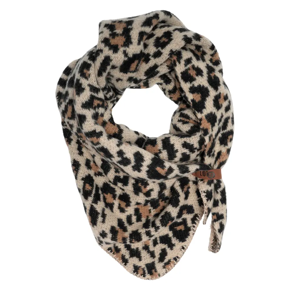 LOT83 Schal Nina Nr. 44, Leopard Beige