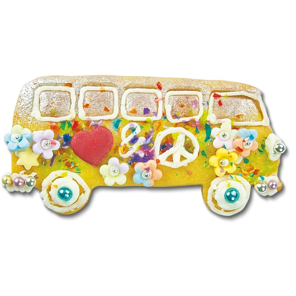 Ausstecherle  Bus Edelstahl 9 cm von Städter, Prägeausstecher, Plätzchen Backen