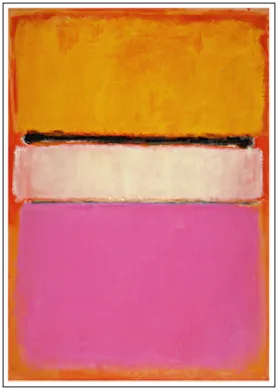 Postkarte Mark Rothko "Weisses Zentrum (Gelb, Pink und Lavendel auf Rosa), 1950" Kunst