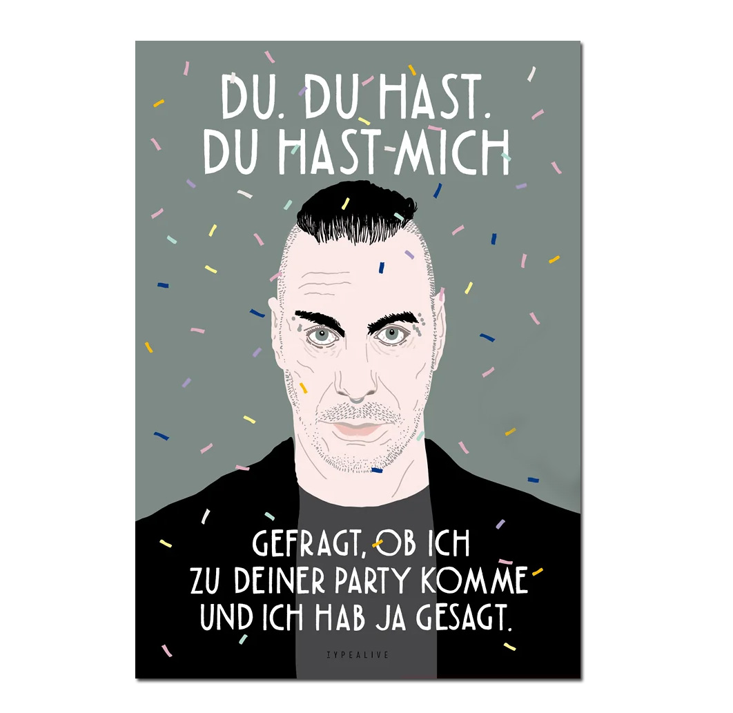 Typealive Postkarte "Du Hast"   