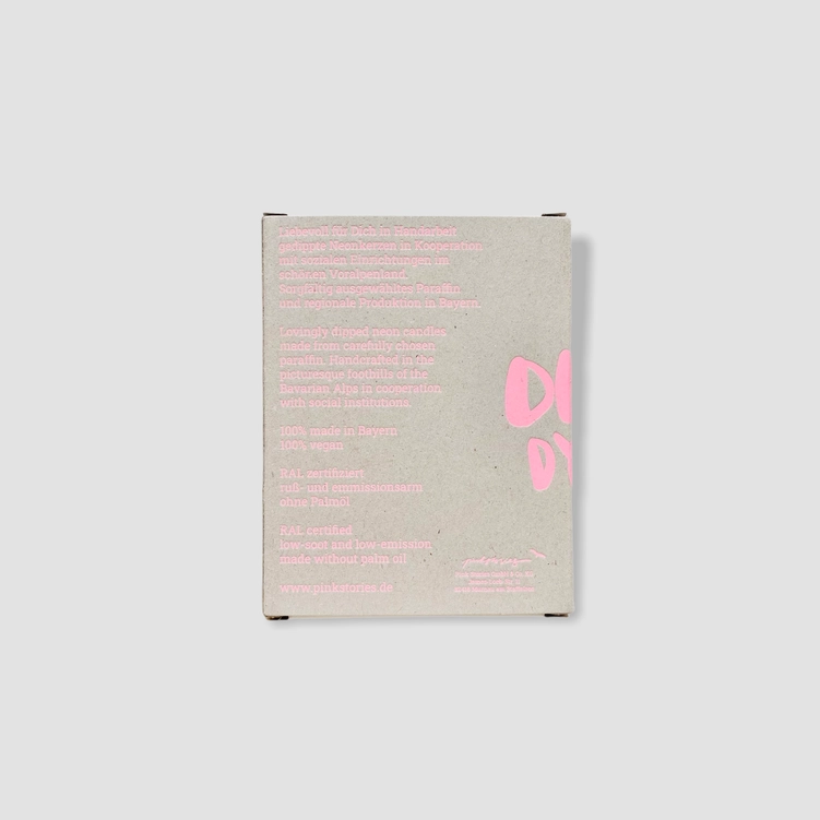 Dip Dye Konfetti "Regenbogen" 6er Set von Pink Stories, Baumkerzen 