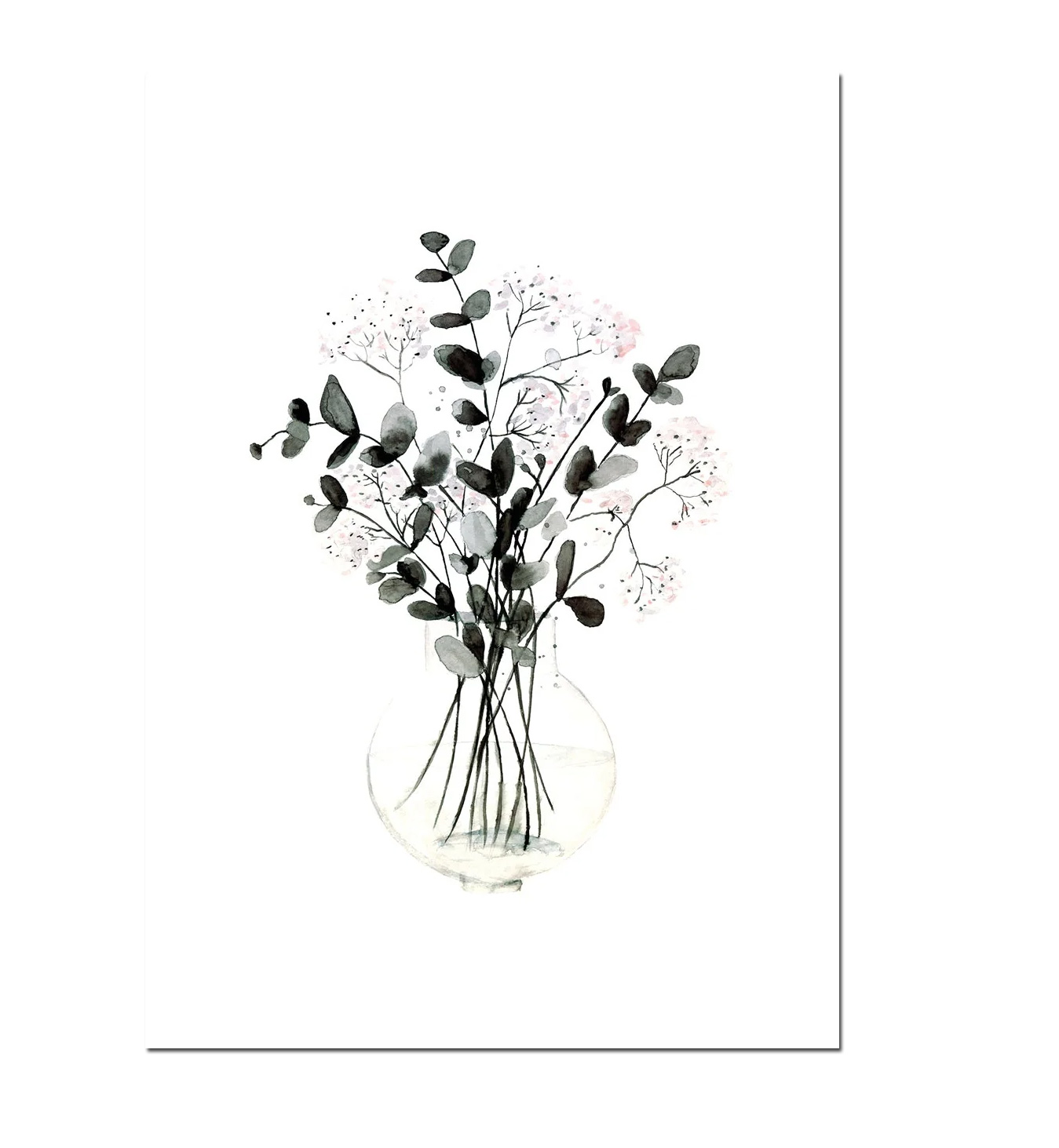 Leo la Douce Postkarte – Vase mit Eucalyptus