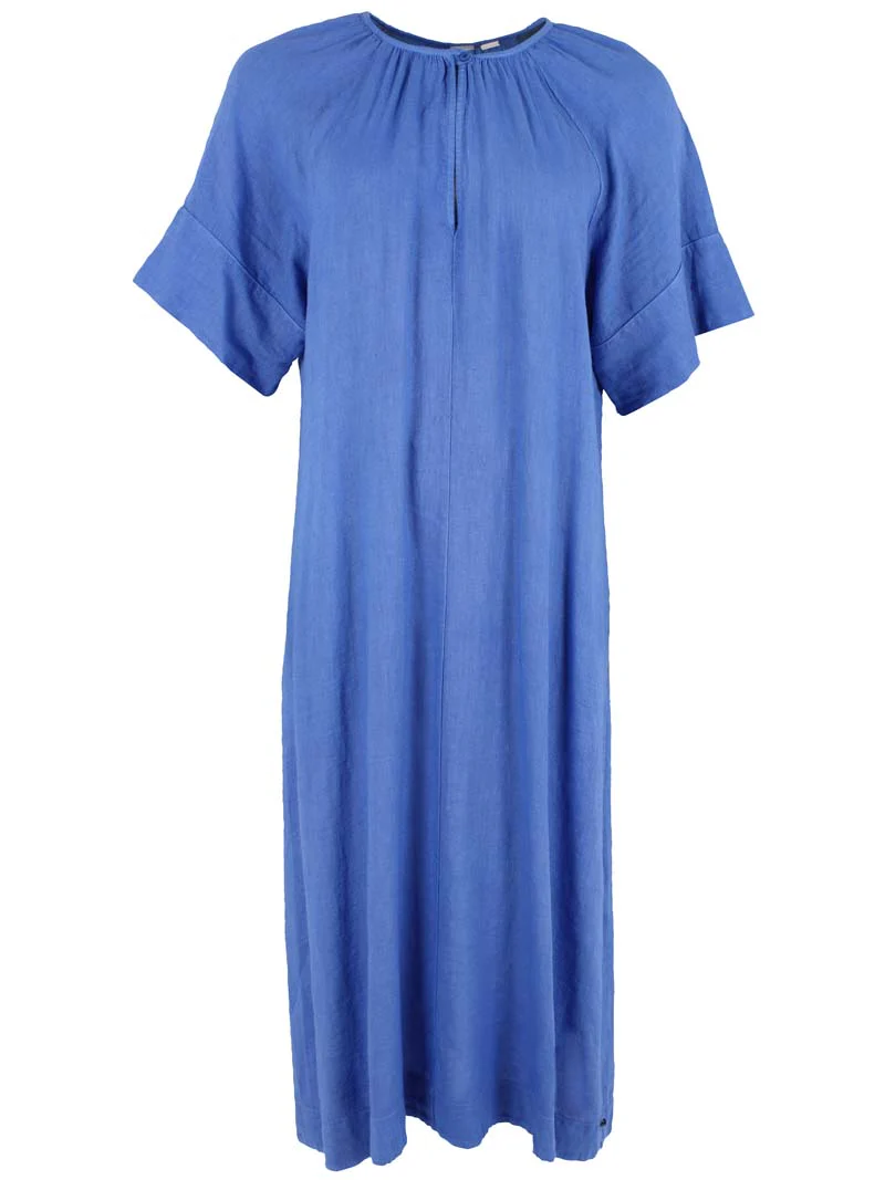 % Danefae Danehostess Modal-Leinenkleid Blau % Größe M/38