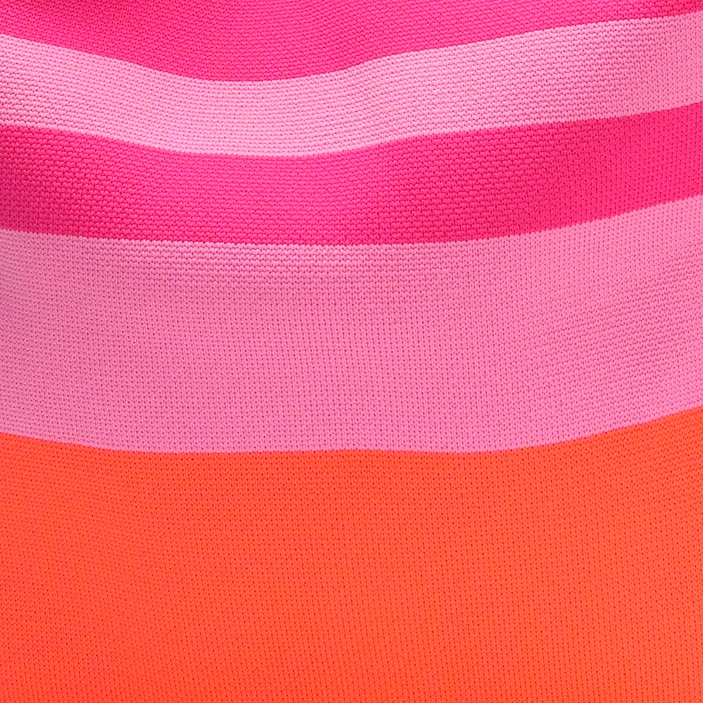LOT83 Shopper Lois 96, Big Stripes Quer Orange-Pink ca.  45 x 35 cm