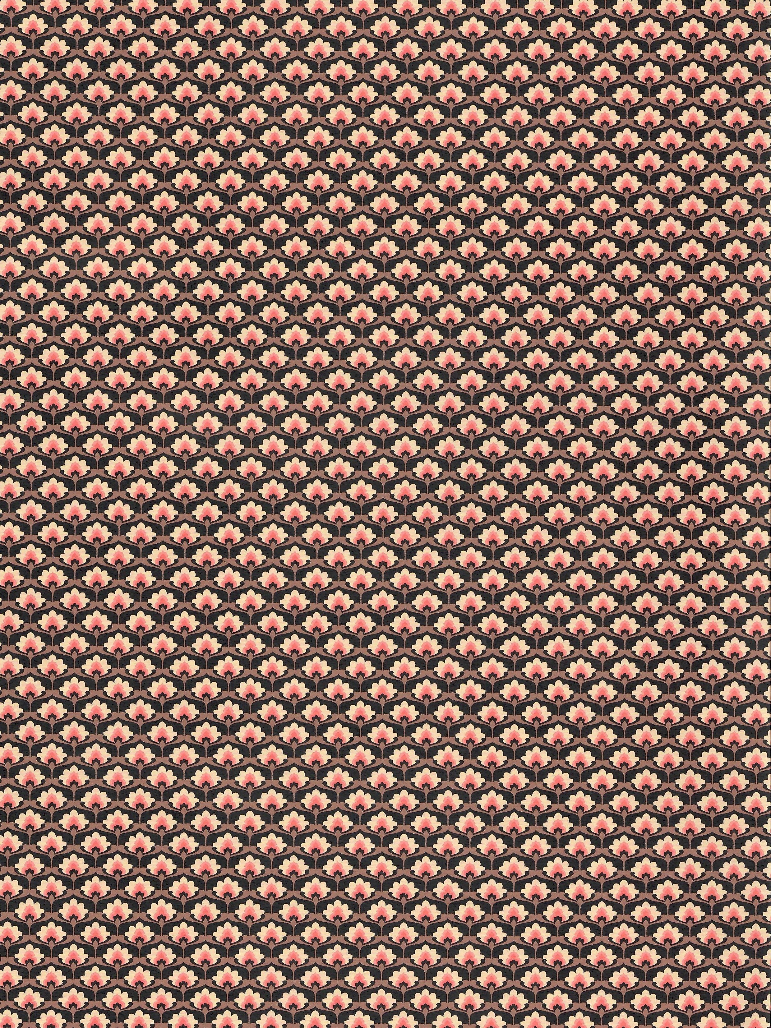 Geschenkpapier Retroblüten, ca. 50 x 70 cm