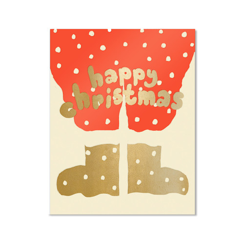 Postkarte -XMAS Joyful Xmas "Happy Christmas" Santa's Pants von Emma Cooter Draws