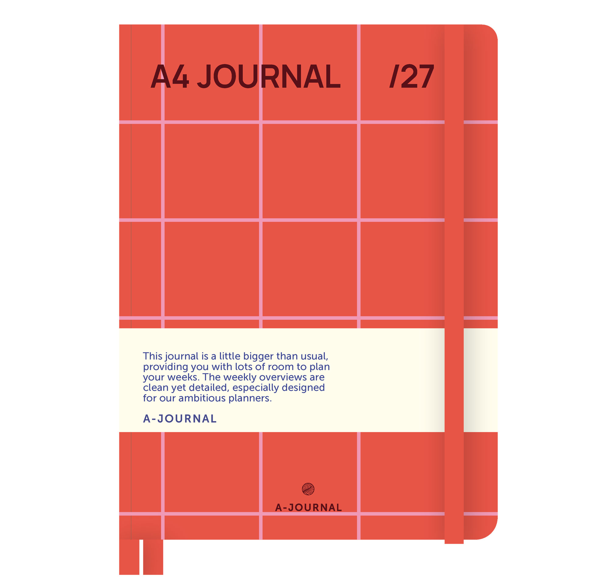 A-Journal A4 My Journal Diary 2027 - Pink Red, Kalender 2027