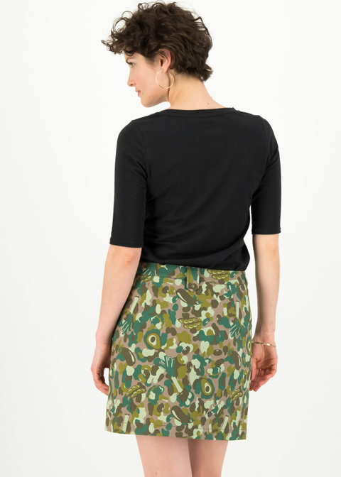 Rock snake, rattle and roll skirt von Blutsgeschwister, Farbe: braun, Stoffmuster: veggieflage Rock snake, rattle and roll skirt von Blutsgeschwister, Farbe: braun, Stoffmuster: veggieflage