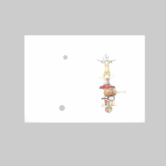 Pia Malmros Surpris Karte mit Umschlag Tiere im Garten