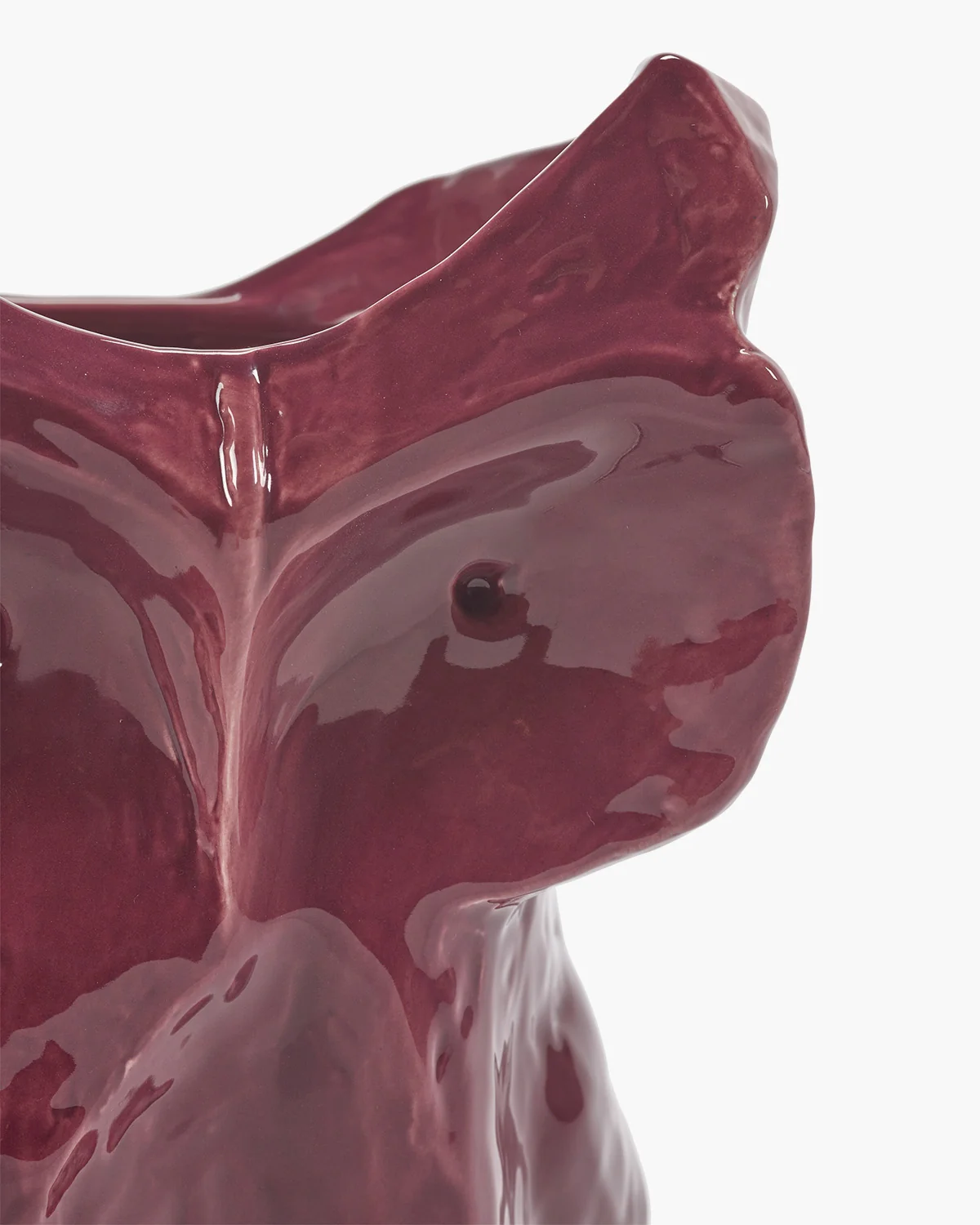 Eule Vase L aubergine After Midnight, Kollektion Midnight creatures von Marni, Höhe ca. 30 cm