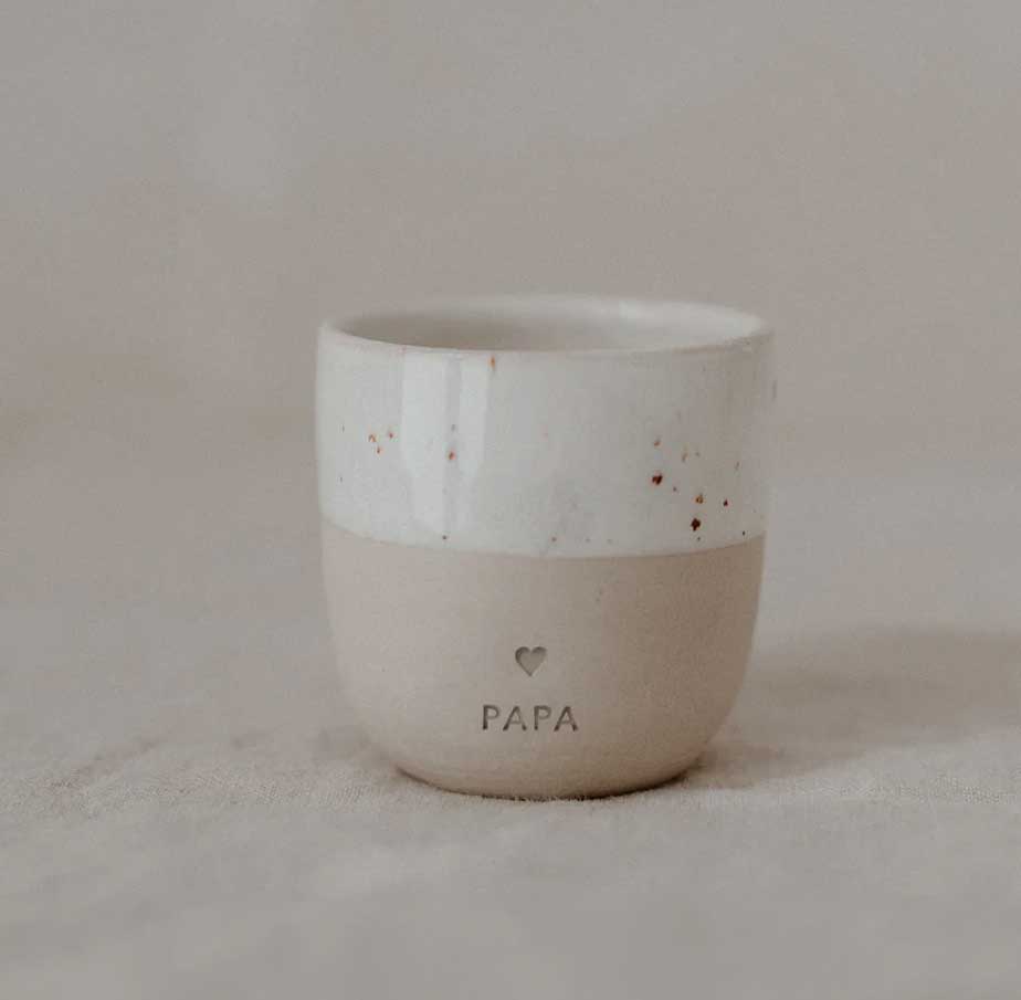 Eulenschnitt Espresso Becher PAPA, ca. 5,5 x 5,5 cm  