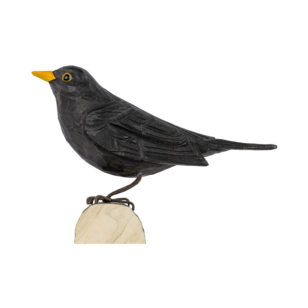 Amsel Lindenholz handgeschnitzt