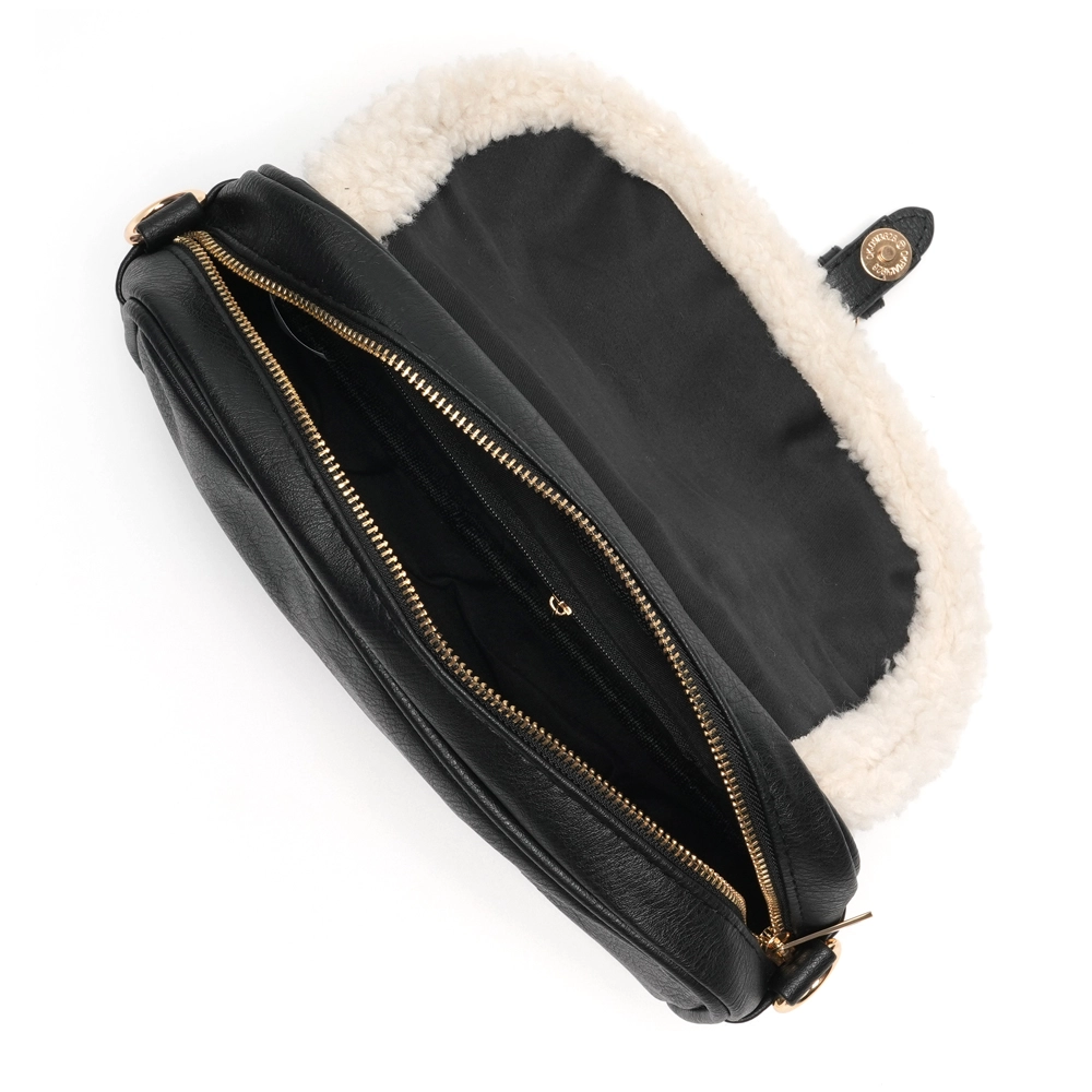 % LOT83 Tasche Bella Nr. 5, schwarz, Umhängetasche
