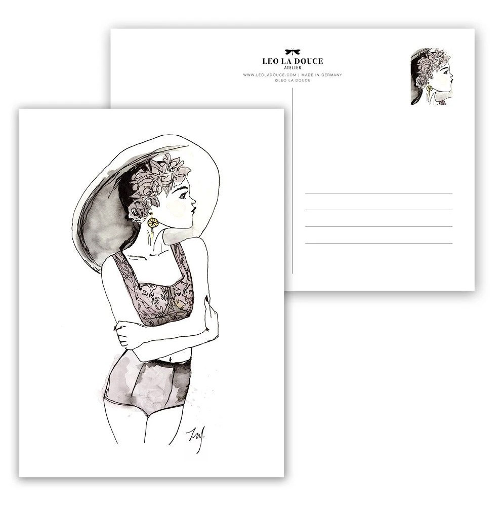 Leo la Douce Postkarte – SUMMERVIBES, Sommer