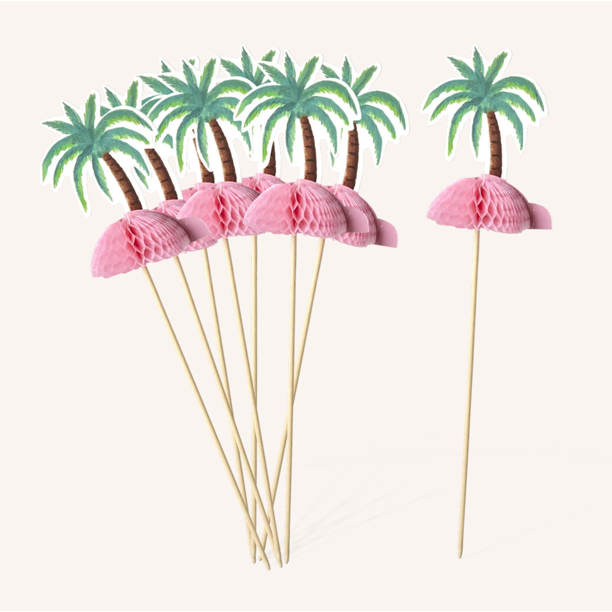 Rice Papier Party-Picker Palmen- 8er Pack