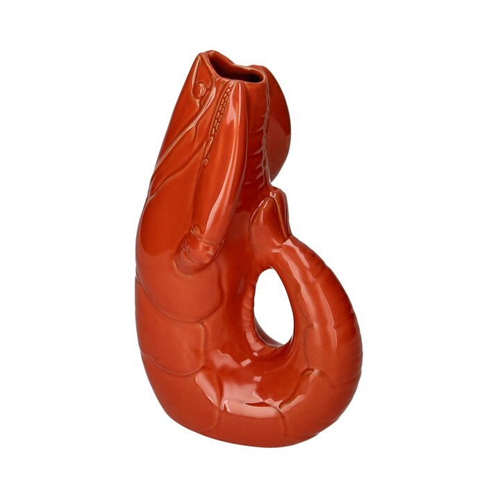 % Madame Crevette, Hummer, Vase, L, orangerot, Höhe ca. 32 cm