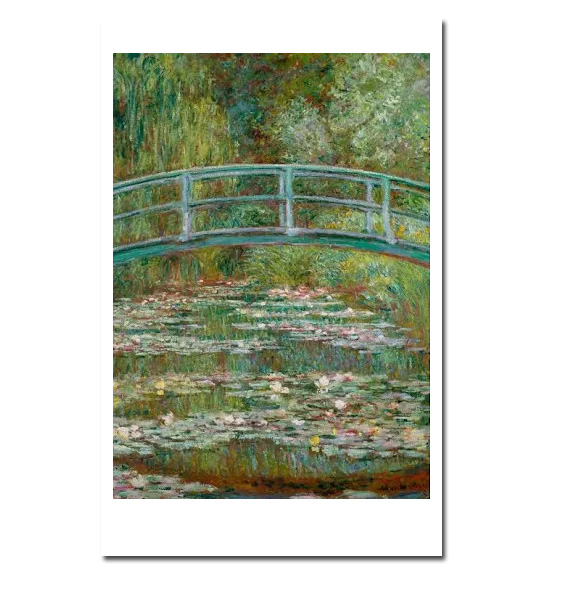 Claude Monet Postkarte "Brücke über den Seerosenteich, 1899" Kunst 