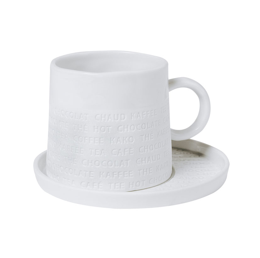 Raumpoesie genießen. Tasse "Tasse mit Untersetzer" von Räder