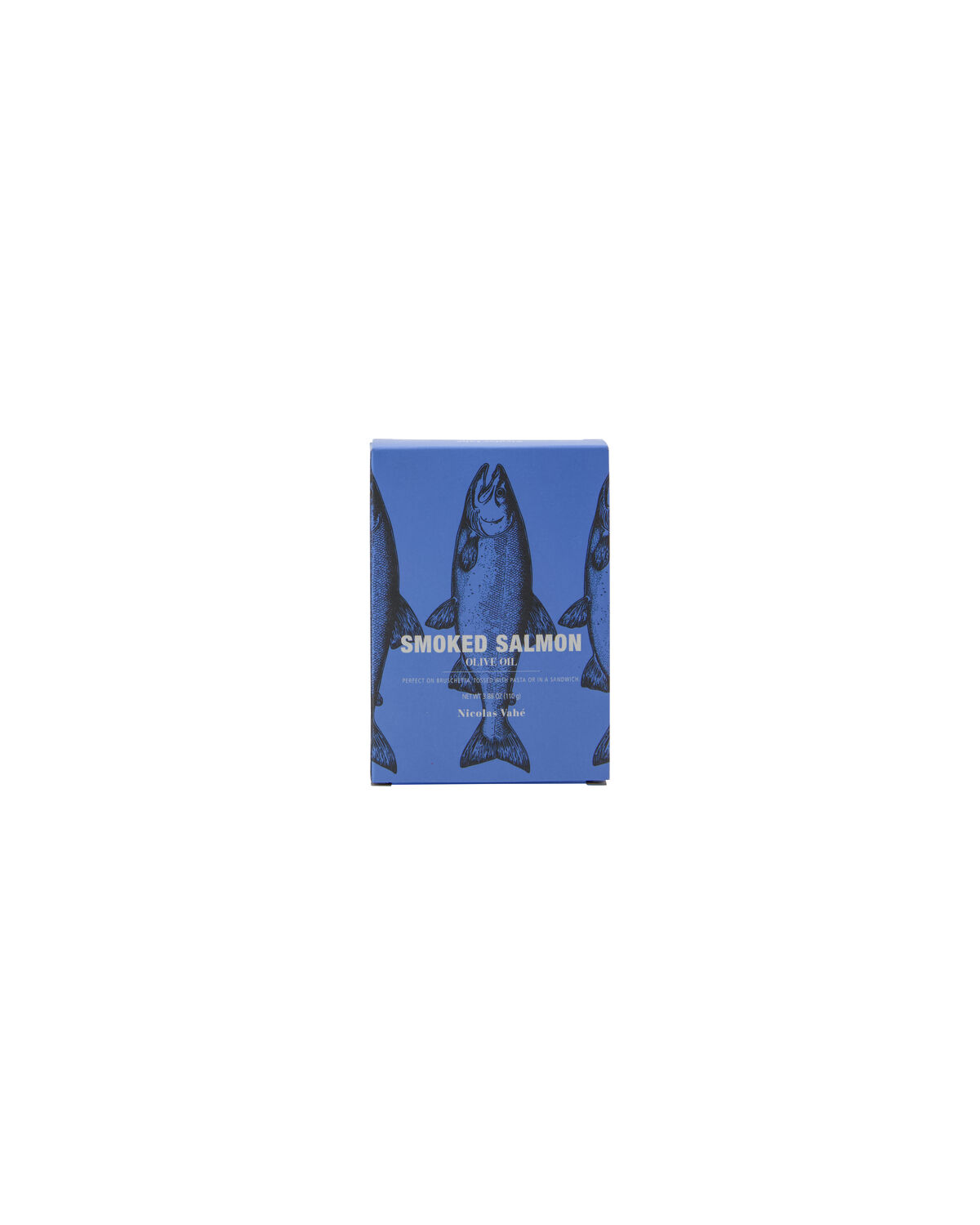 Nicolas Vahe Smoked salmon, Olive oil, 110 g, Fischdose