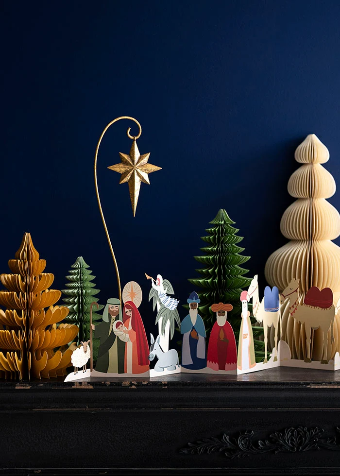 Bungalow Tischgirlande Holy Night, bunt, ca. 67 x 16,5 cm, Table Garland 67cm Holy Night Mix