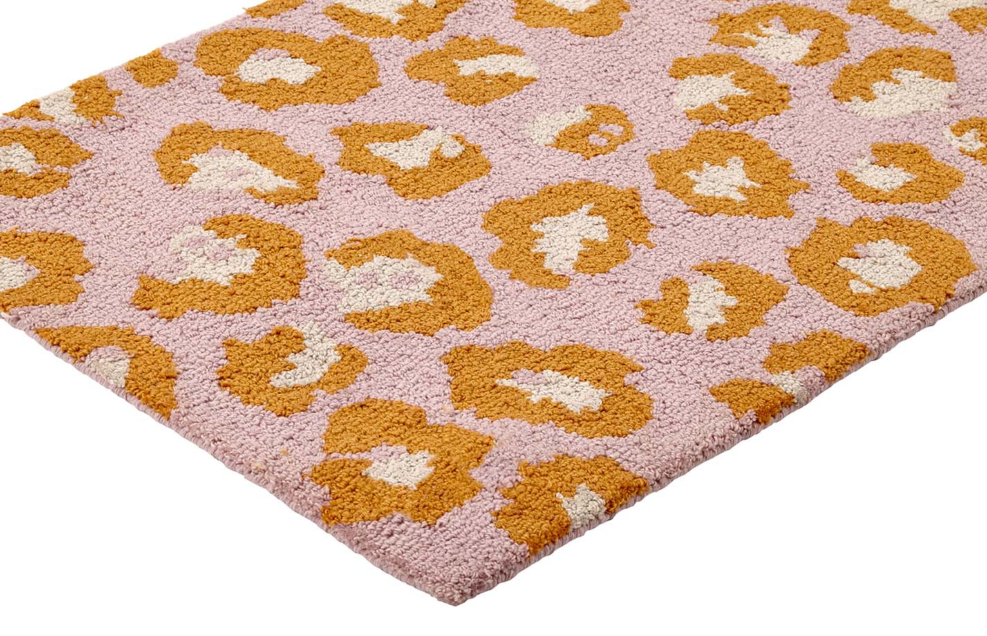 PET Teppich, LEO, PINK, hooked, handgetüftet, 60x90cm von liv PET Teppich, LEO, PINK, hooked, handgetüftet, 60x90cm von liv
