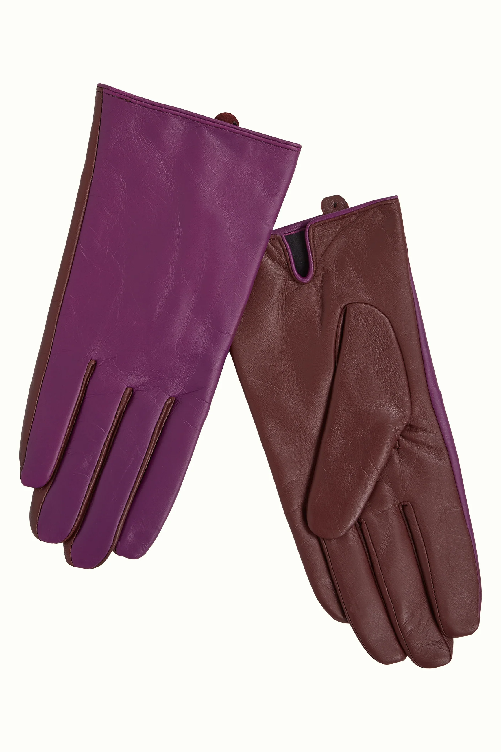 King Louie Handschuhe Leder, Leather Gloves, Farbe:  Caspia Purple - Gloves