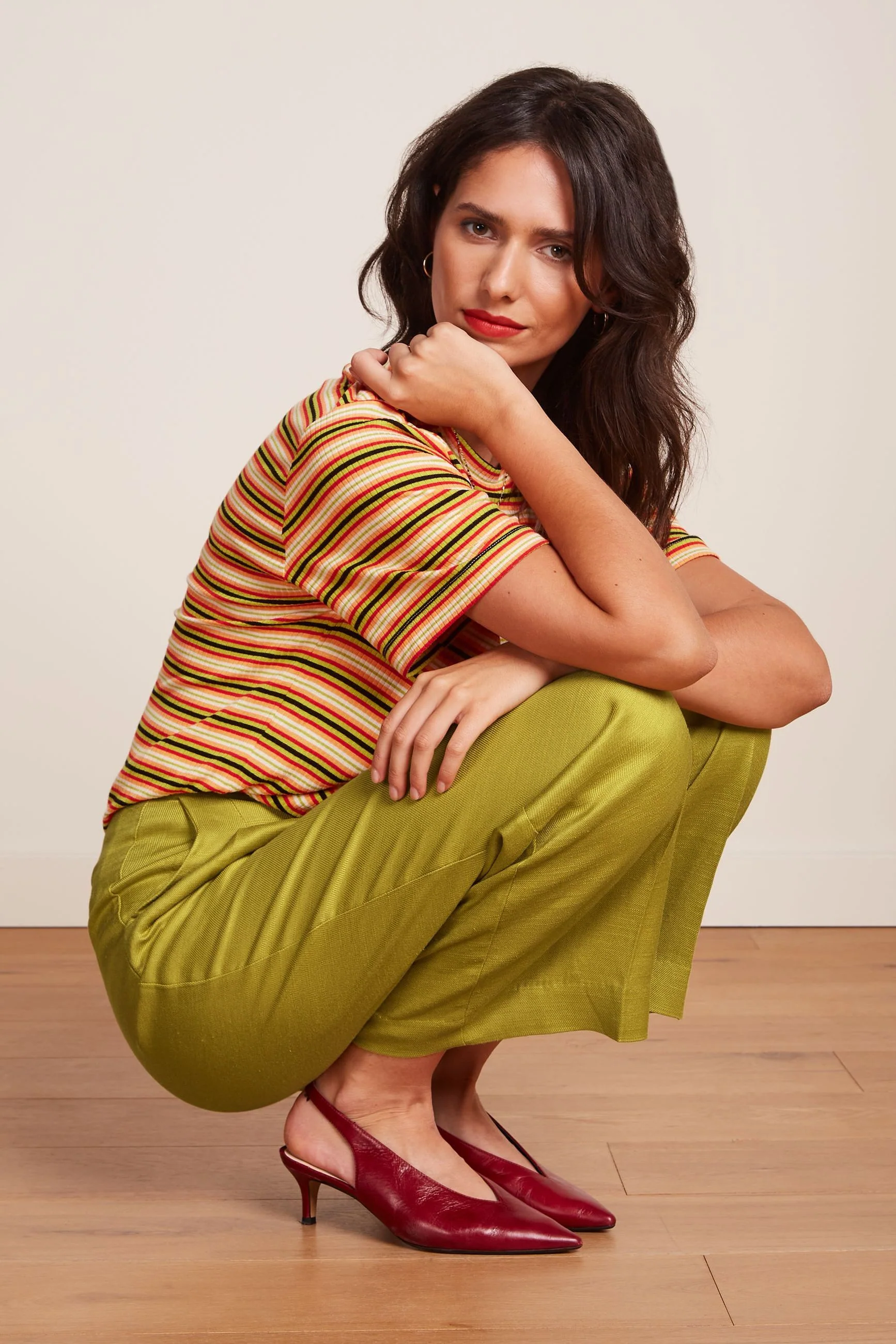 % King Louie Hose Peggy Pants Cameron, Farbe Cress Yellow - Cameron