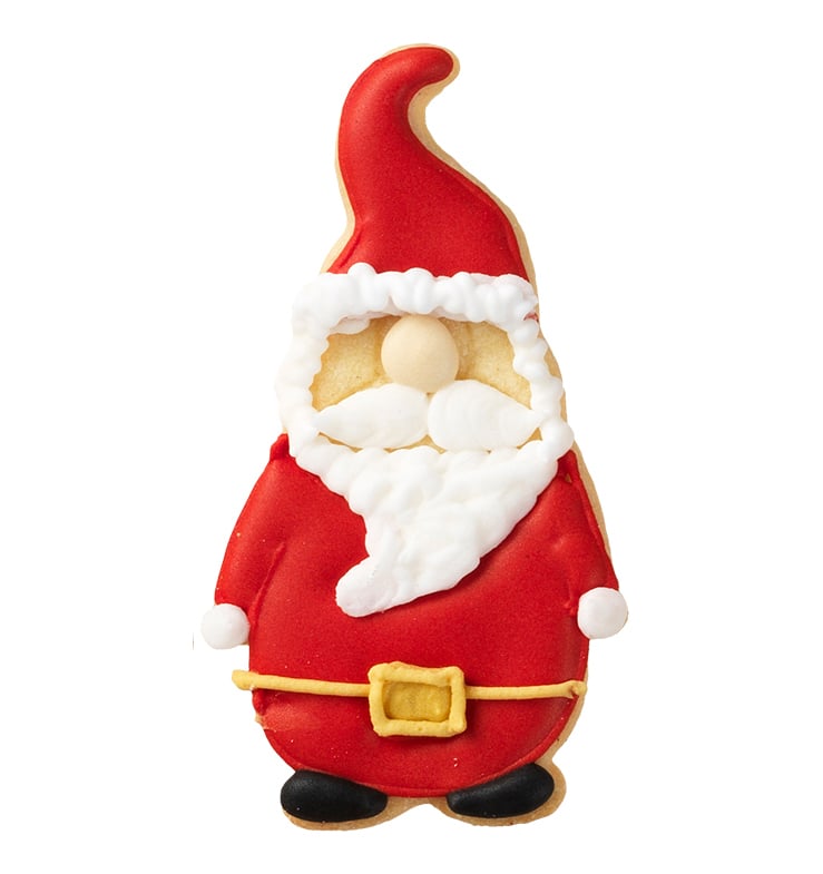 Ausstecherle Weihnachtswichtel, 9cm, Edelstahl von Birkmann, mit Innenprägung, Prägeausstecher, Ausstechform