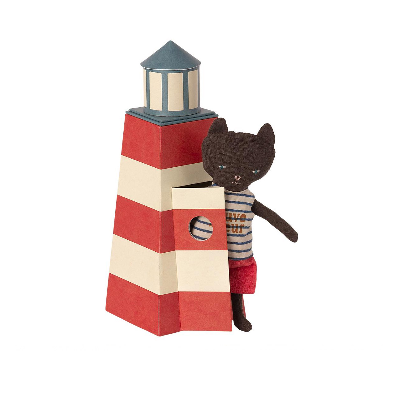 Maileg Sauveteur/ Strandwächter, Turm mit Katze, Strandthema  , Leuchtturm