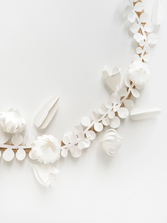 Jurianne Matter FIELD flowers large - WHITE, Bastelset 