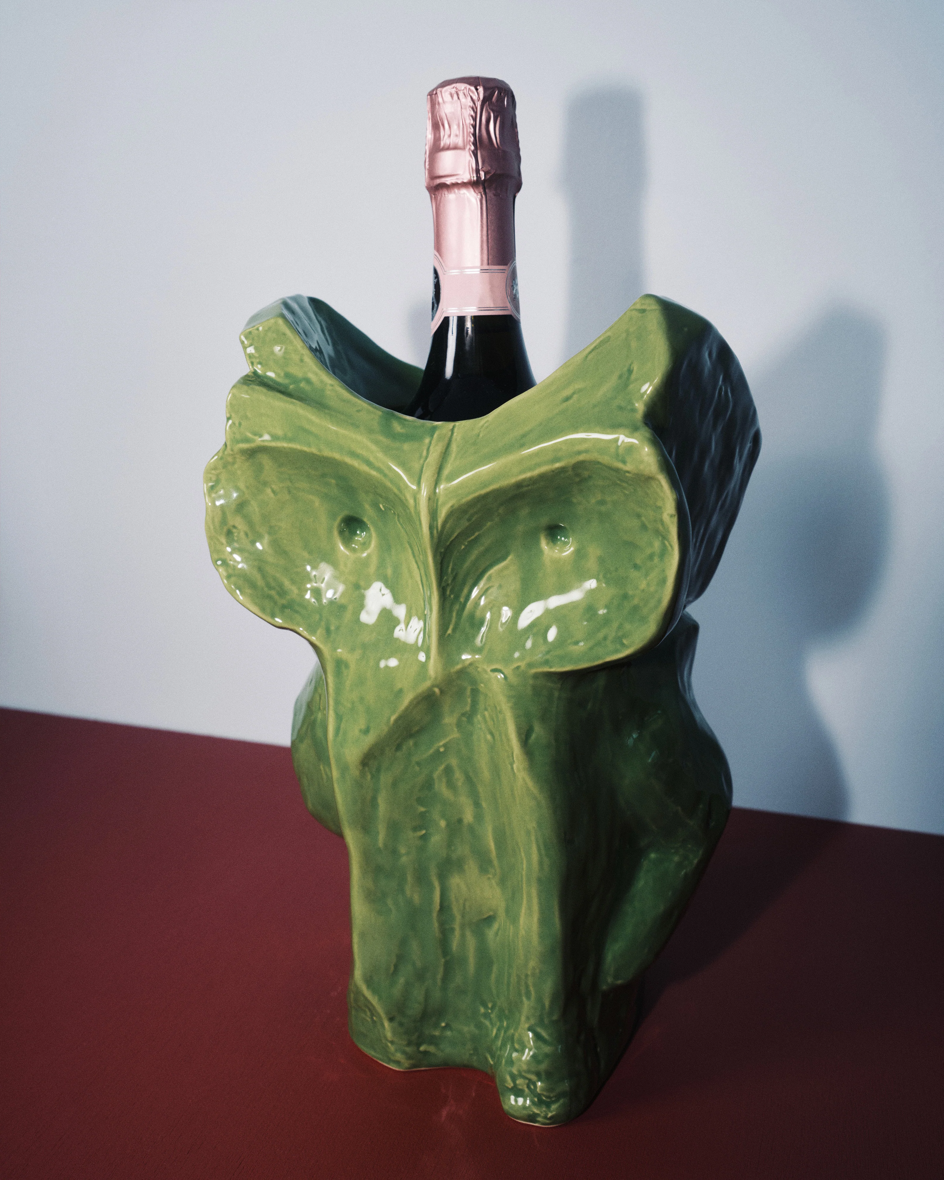 Eule Vase L GRÜN After Midnight, Kollektion Midnight creatures von Marni, Höhe ca. 30 cm