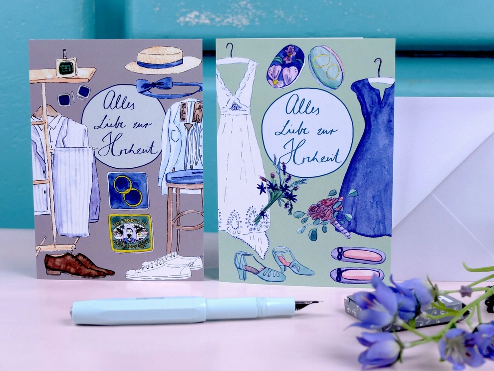 Hochzeitskarte " 2 Boys Wedding" 2 Männer von Wonder Of Today 