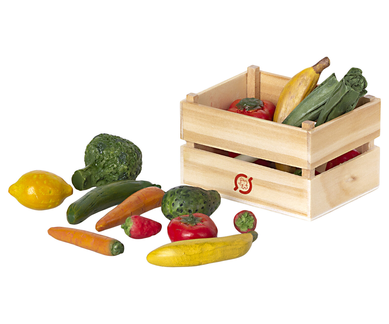 Maileg Gemüse & Obst Kiste , toll für die Puppenstube bzw. das Mausehaus, veggie Maileg Gemüse & Obst Kiste , toll für die Puppenstube bzw. das Mausehaus, veggie